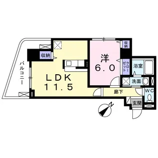 パーク スクエア【5階】の間取り
