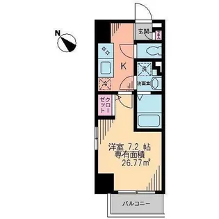 クレシア【8階】の間取り