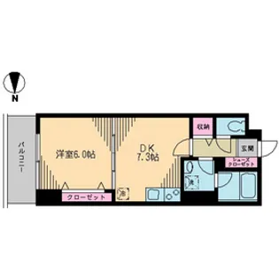 クレドラテース白河【5階】の間取り