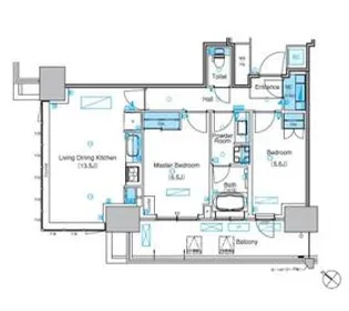 パークアクシス豊洲キャナル【5階】の間取り
