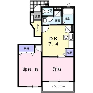 メゾン・アルモニー【1階】の間取り
