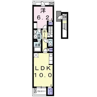 ヴァルール【2階】の間取り