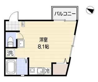 コルティーレ十条【1階】の間取り