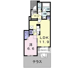 アン・パレB【1階】の間取り