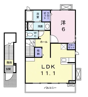 SUN AVENUE【2階】の間取り