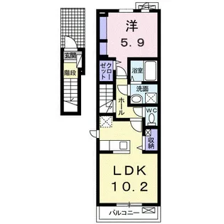 サウス板橋Ⅲ【2階】の間取り