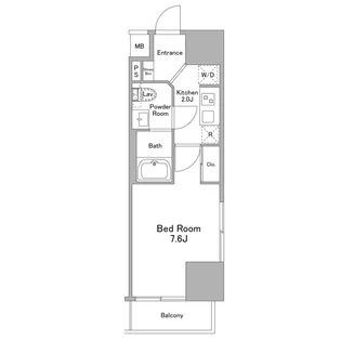 リバーレ浅草ウエスト【9階】の間取り