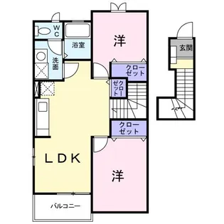 メゾンさくらⅠ【2階】の間取り