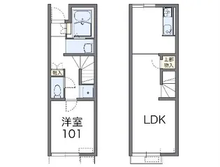 レオネクストエスペランザⅡ【102号室】の間取り