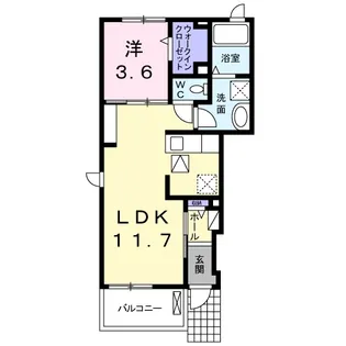 エテルノ・エフ【1階】の間取り