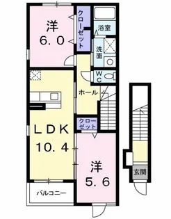 ヴァン フォーレⅡ【2階】の間取り