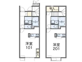 レオネクスト加島【202号室】の間取り