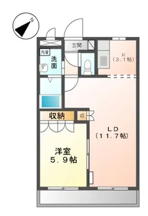 LIBERTY(リバティー)【1階】の間取り