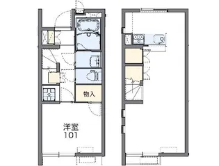 レオネクストエレガン【107号室】の間取り