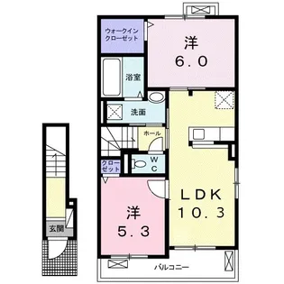 テンガーラ【2階】の間取り