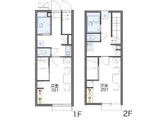 レオパレスエスペランザ【107号室】の間取り