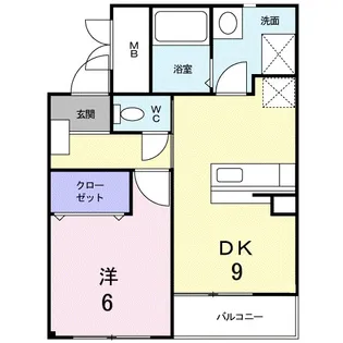 エクセレント【1階】の間取り