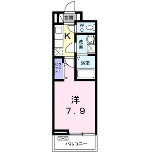 メゾン・ド・ブルーノアール【1階】の間取り
