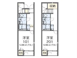 レオネクスト中【206号室】の間取り