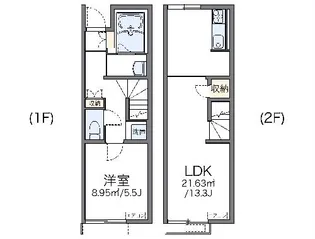 レオネクストリアン【101号室】の間取り