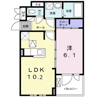 エムズトレ【3階】の間取り