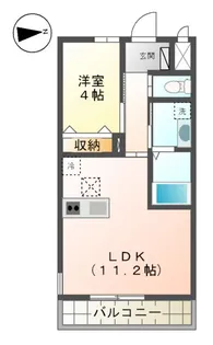 向山ヒルズ ブルーム【1階】の間取り