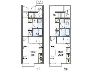 レオパレスフォレ【2階】の間取り