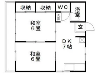 フジミハイツ【2階】の間取り