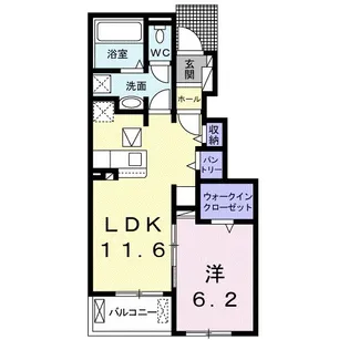 セレノパラッツオ Ⅰ【1階】の間取り