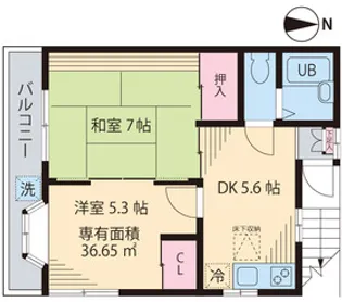 稲葉荘【2階】の間取り