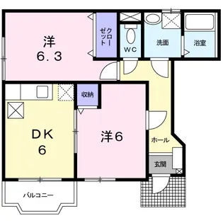 セラン【1階】の間取り