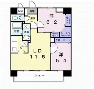 スカイシャトレ柚須【4階】の間取り