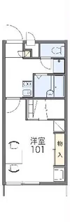 レオパレスR【105号室】の間取り