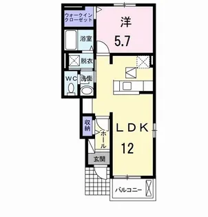 サンヴィレッジⅠ【1階】の間取り