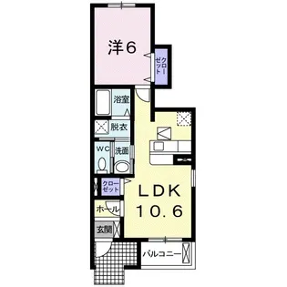 ウィズ ペット 大森【1階】の間取り