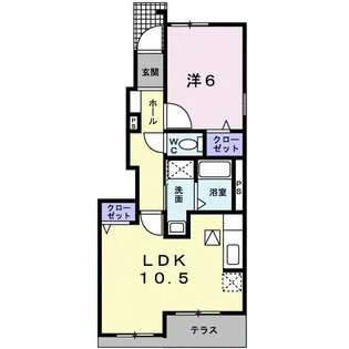 ルイシャトレ花見【1階】の間取り