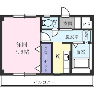 ヴェルドールマンション【3階】の間取り