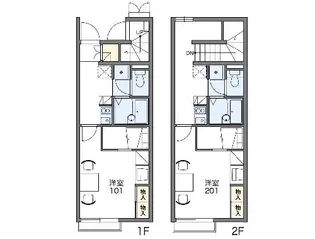 レオパレスメゾンT B【101号室】の間取り