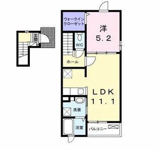 ボン・シャンスⅡ【2階】の間取り