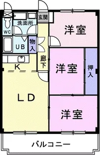 ニューマリッチ【3階】の間取り