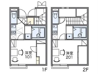 レオネクストベルウィン【204号室】の間取り