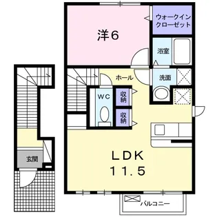 サンパティーク【2階】の間取り