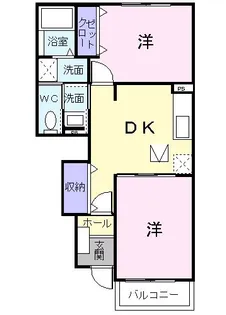 クオリティ・エヴァン【1階】の間取り