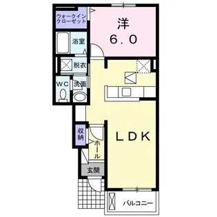 サプライズ・タウンF【1階】の間取り