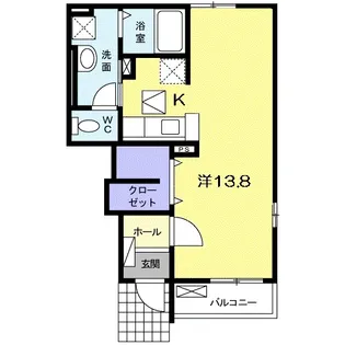 リバーイースト【1階】の間取り