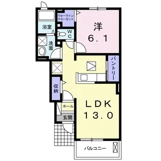 プラシードKⅡ【1階】の間取り