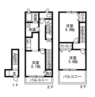 メゾン・シャルマンC【2階】の間取り