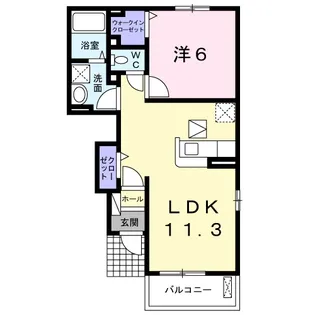 グラースA【1階】の間取り