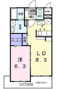 スカイウィング【7階】の間取り