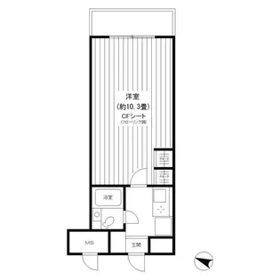 ピュアハイム本田【407号室】の間取り